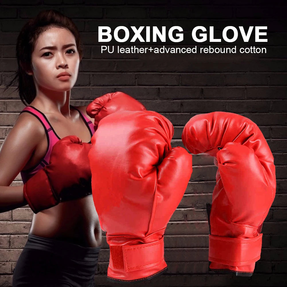 Adult Children Professional Boxing Training Glove Elastic Boxing Muay Thai Sanda Fighting Glove For Men And Women Kick PU Karate