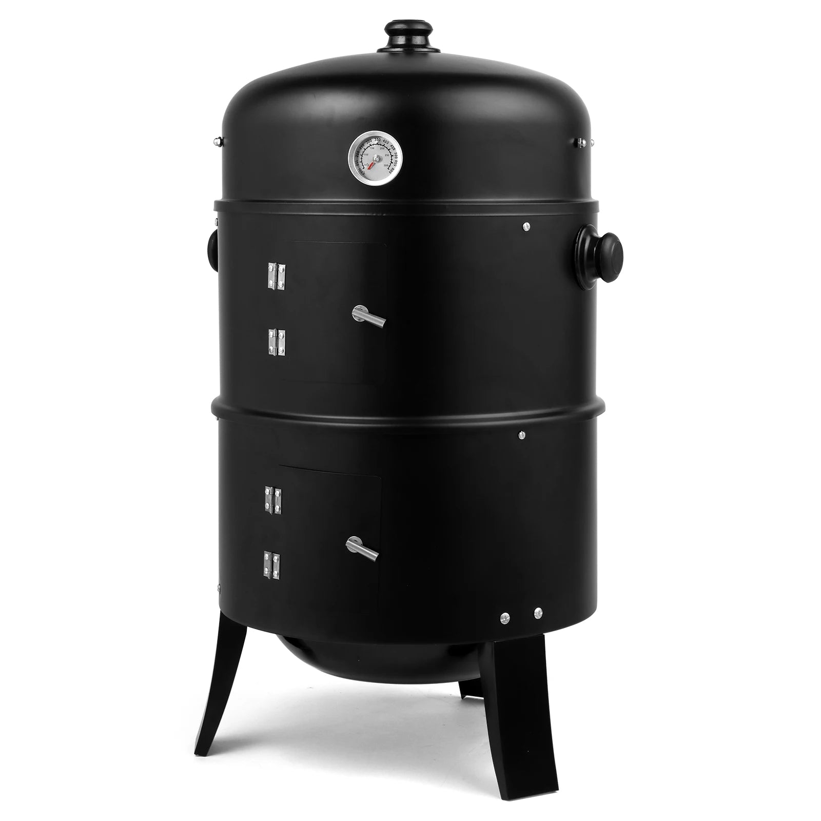 80*41*48cm Eisen Spray Smoker Carbon Grill Schwarz