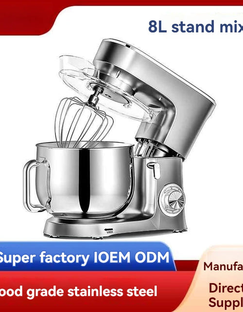 Load image into Gallery viewer, Stand Mixer Professional Kitchen Aid Food Blender Cream Whisk Cake Dough Mixers With Bowl Metal Gear Chef Machine Charm
