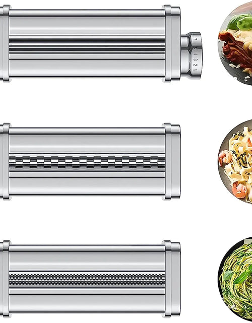 Load image into Gallery viewer, Pasta Attachment for Kitchenaid Stand Mixer,Cofun 3 Piece Pasta Maker Machine with Pasta Roller and Cutter Set for Dough Sheet,

