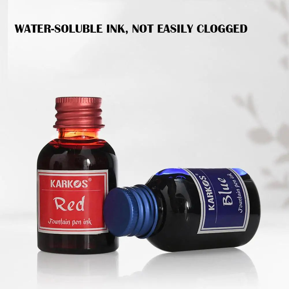 1 Bottle Pure Colorful 20/30/70ml Fountain Pen Ink Refilling Ink Stationery School High Quality Calligraphy Writing Fountain Ink