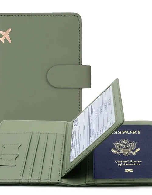 Load image into Gallery viewer, Passport Leather Travel Passport Holder
