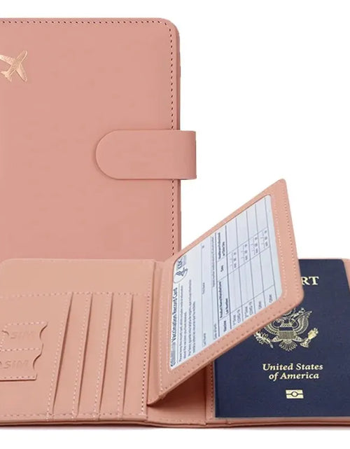 Load image into Gallery viewer, Passport Leather Travel Passport Holder
