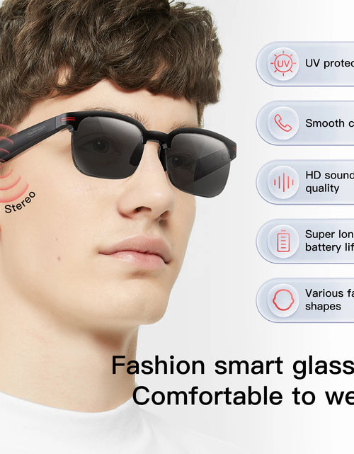 Load image into Gallery viewer, New Bluetooth smart glasses for outdoor running, music/calling/sports/travel/driving/business sunglasses for men and women
