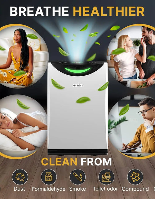 Load image into Gallery viewer, 4 in 1 Humidifier and Air Purifier in One Up To 1035 SqFt - Ionizer UV C Light Air Purifier and Humidifier Combo, Whole House
