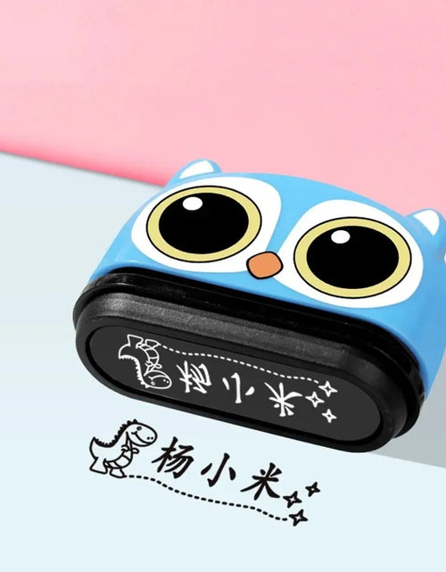 Load image into Gallery viewer, Yellow/Blue/Pink/White Stamp Custom Name Seals for Students Stationery Kindergarten Clothing Engraved Waterproof Non-fading
