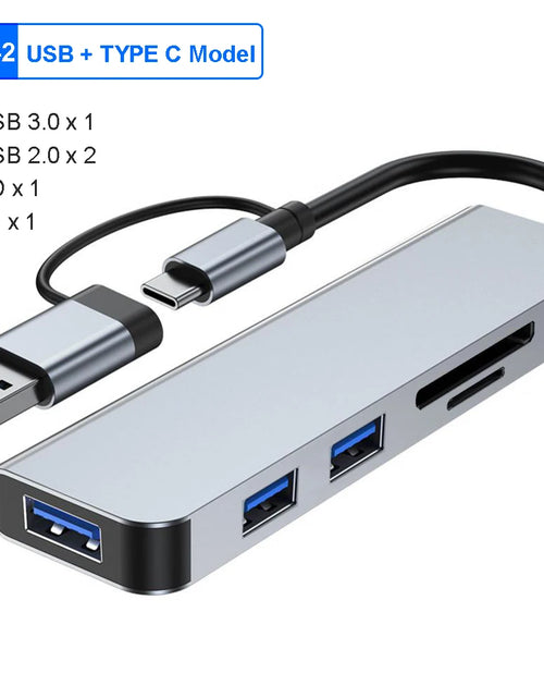 Load image into Gallery viewer, 8-IN-2 USB HUB 3.0 USB C HUB Dock Station 5Gbps High Speed Transmission USB Splitter Type C to USB OTG Adapter For Macbook Pro
