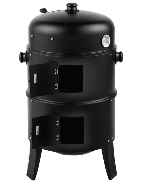 Bild in Galerie-Viewer laden, 80*41*48cm Eisen Spray Smoker Carbon Grill Schwarz
