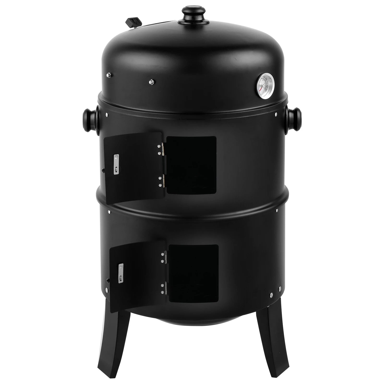 80*41*48cm Eisen Spray Smoker Carbon Grill Schwarz
