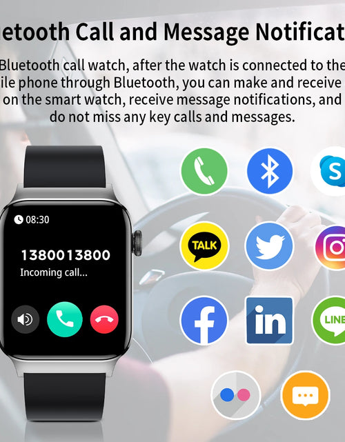 Cargar imagen en el visor de la galería, Reloj inteligente, reloj inteligente de fitness de 1,83&quot; para teléfonos Android e iOS, 123 modos deportivos, asistente de voz, reloj inteligente para hombres
