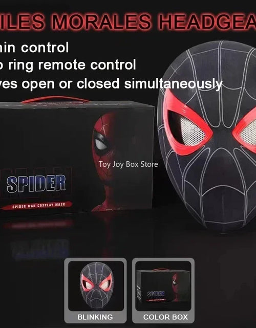 Load image into Gallery viewer, New Spider-man:no Way Home Spider Man Mask Luxury Helmet Rechargeable Remote Eyes Movable Mask Cosplay Decoration Gift Toys
