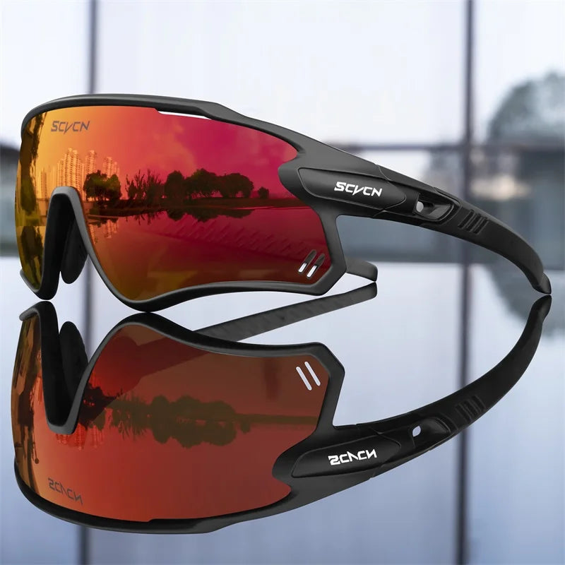 SCVCN Polarized Cycling Glasses MTB Riding Running Sunglasses UV400 Fishing Goggles Man Woman Bike Bicycle Eyewear