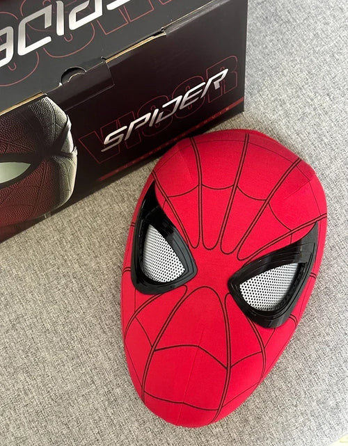 Load image into Gallery viewer, New Spider-man:no Way Home Spider Man Mask Luxury Helmet Rechargeable Remote Eyes Movable Mask Cosplay Decoration Gift Toys
