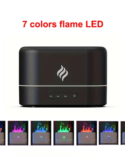 Load image into Gallery viewer, Simulated Flame Aromatherapy Humidifiers 7-Color Light Timing Mute Humidification Essential Oil Diffuser Air purifier
