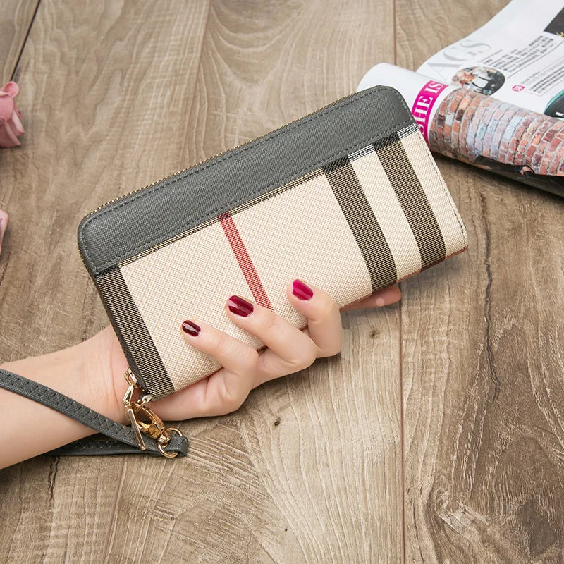Women's Long Printed Multi Card Holder Large Capacity Wallet