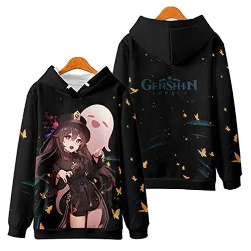 Genshin Impact HU TAO HUTAO 3D Hoodies Winer Suit Hoodies Sportswear Harajuku Women Men Hooded Sweatshirts