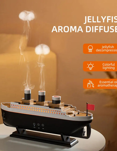 Load image into Gallery viewer, New Raindrop Green Landscape Humidifier, Air Humidifier Diffuser with Essential Oil Aromatherapy Function, Suitable for Home Use
