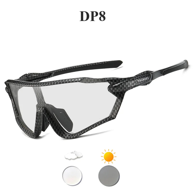 VAGHOZZ Brand New Style Cycling Glasses Outdoor Sunglasses Men Women Sport Eyewear UV400 MTB Bike Bicycle Photochromic Goggles
