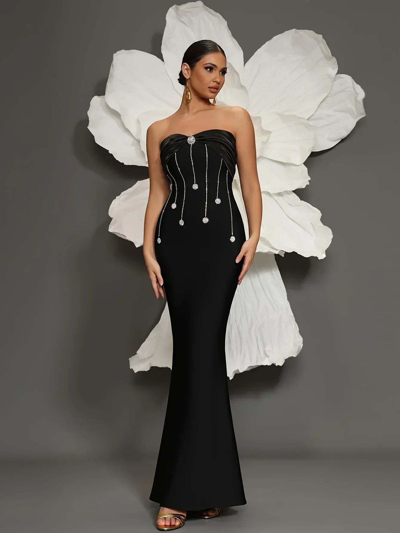 Vestidos de noche largos, elegantes y lujosos para mujer