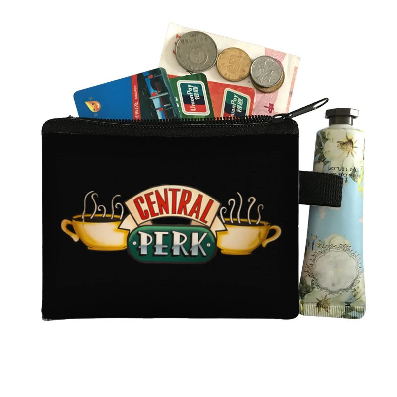 Friends Print Coin Purse CENTRAL PERK Small Wallets
