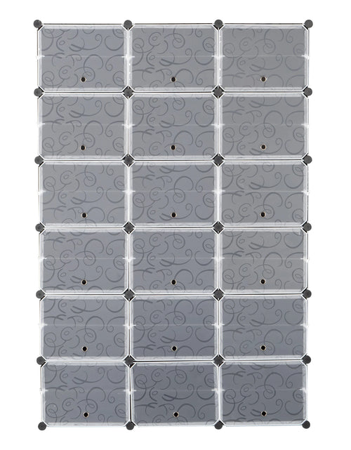 Load image into Gallery viewer, 12-Tier Portable 72 Pair Shoe Rack Organizer 36 Grids Tower Shelf Storage Cabinet Stand Expandable for Heels, Boots, Slippers,
