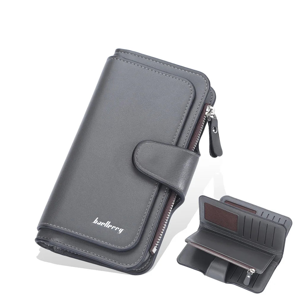 Large Capacity Women Long Leather Wallet