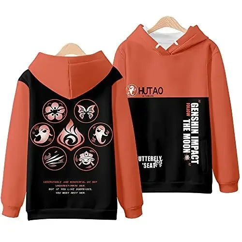 Genshin Impact HU TAO HUTAO 3D Hoodies Winer Suit Hoodies Sportswear Harajuku Women Men Hooded Sweatshirts