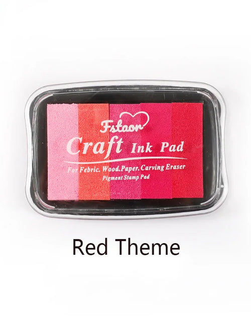 Load image into Gallery viewer, 5-Color Gradient Color Ins Seal Stamp Pad DIY Wedding Finger Painting Garbage Diary Album Creation Ink Pad Big Box
