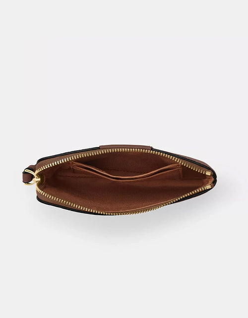 Load image into Gallery viewer, Corner Zip Wallet Wristlet Bag In Signature Canvas With Stripe,CW854
