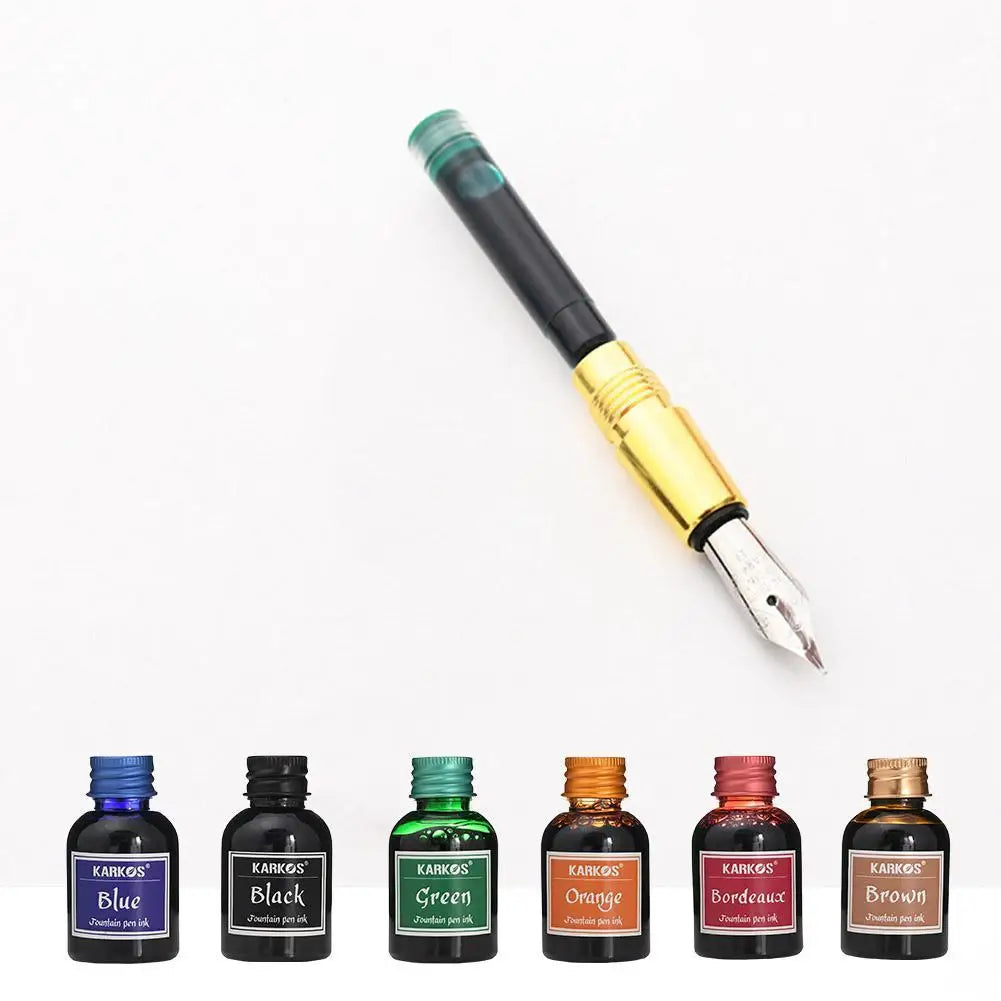 1 Bottle Pure Colorful 20/30/70ml Fountain Pen Ink Refilling Ink Stationery School High Quality Calligraphy Writing Fountain Ink