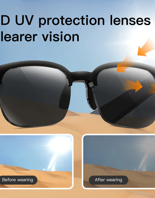 Load image into Gallery viewer, New Bluetooth smart glasses for outdoor running, music/calling/sports/travel/driving/business sunglasses for men and women
