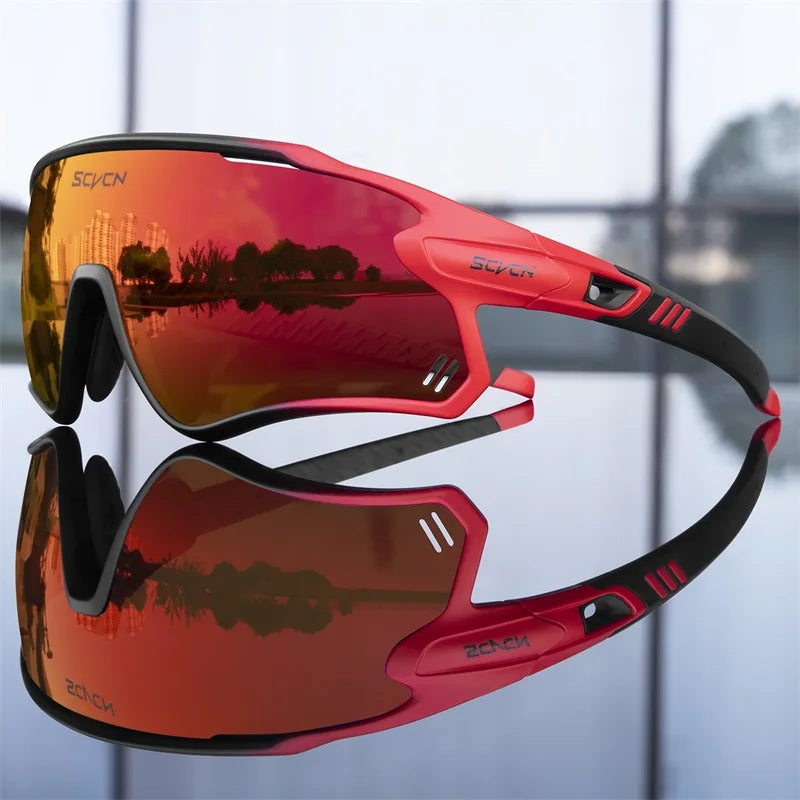 SCVCN Polarized Cycling Glasses MTB Riding Running Sunglasses UV400 Fishing Goggles Man Woman Bike Bicycle Eyewear