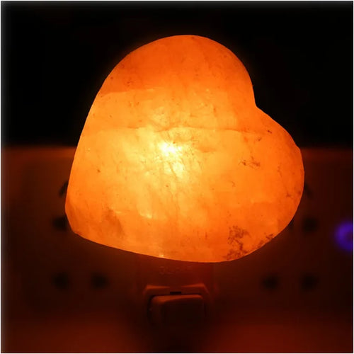Load image into Gallery viewer, Himalayan Warm White Salt Lamp Natural Crystal Hand Carved Night Light Home Decor Air Purifying with Plug Release Negative Ions
