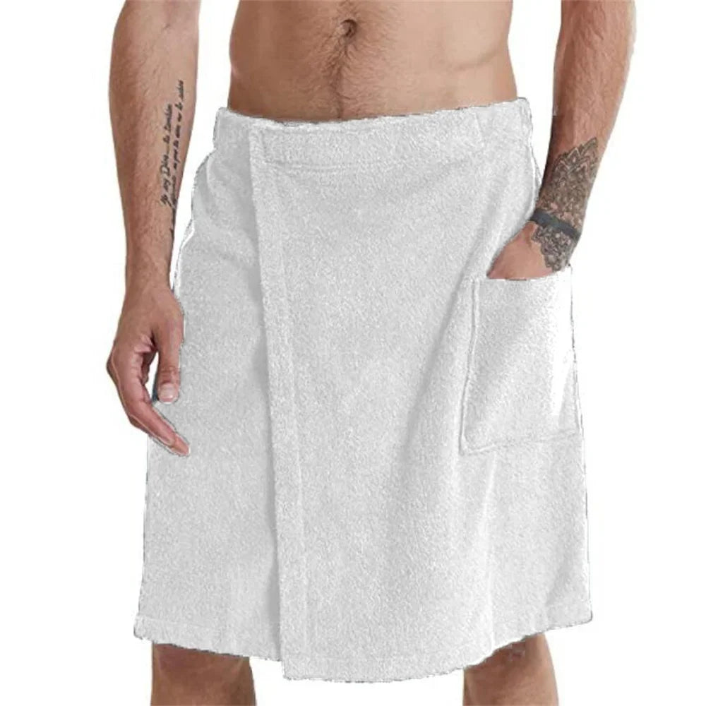 Soft Wearable Bath Towel with Pocket Bathrobes Shower Wrap Sauna Gym Swimming Holiday Spa Bath Beach Towel Toalla De Playa