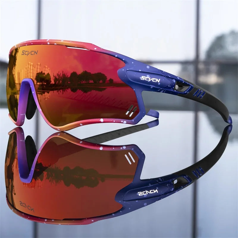 SCVCN Polarized Cycling Glasses MTB Riding Running Sunglasses UV400 Fishing Goggles Man Woman Bike Bicycle Eyewear