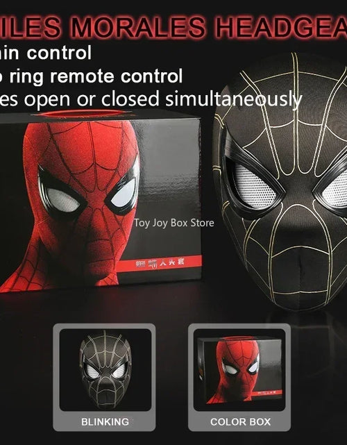 Load image into Gallery viewer, New Spider-man:no Way Home Spider Man Mask Luxury Helmet Rechargeable Remote Eyes Movable Mask Cosplay Decoration Gift Toys
