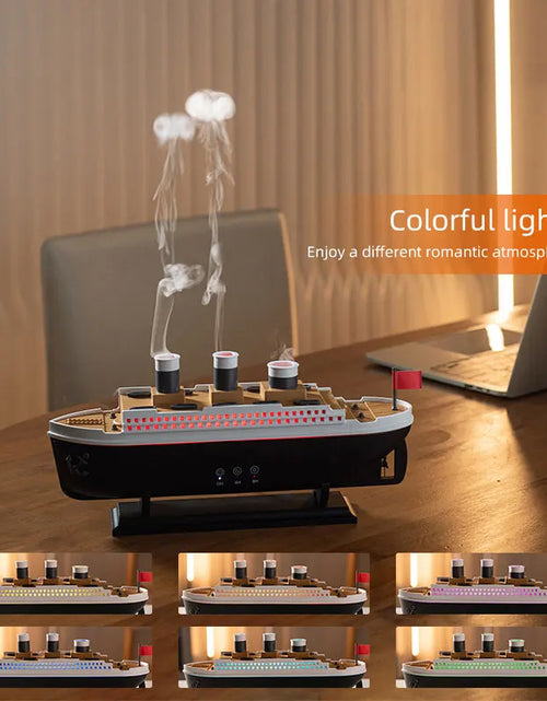 Load image into Gallery viewer, New Raindrop Green Landscape Humidifier, Air Humidifier Diffuser with Essential Oil Aromatherapy Function, Suitable for Home Use

