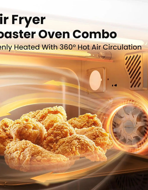 Bild in Galerie-Viewer laden, COMFEE‘ Toasterofen, Heißluftfritteuse, FLASHWAVE™, ultraschnelle Aufheiztechnologie, Konvektions-Toasterofen für die Arbeitsplatte mit Backen, Grillen, Braten
