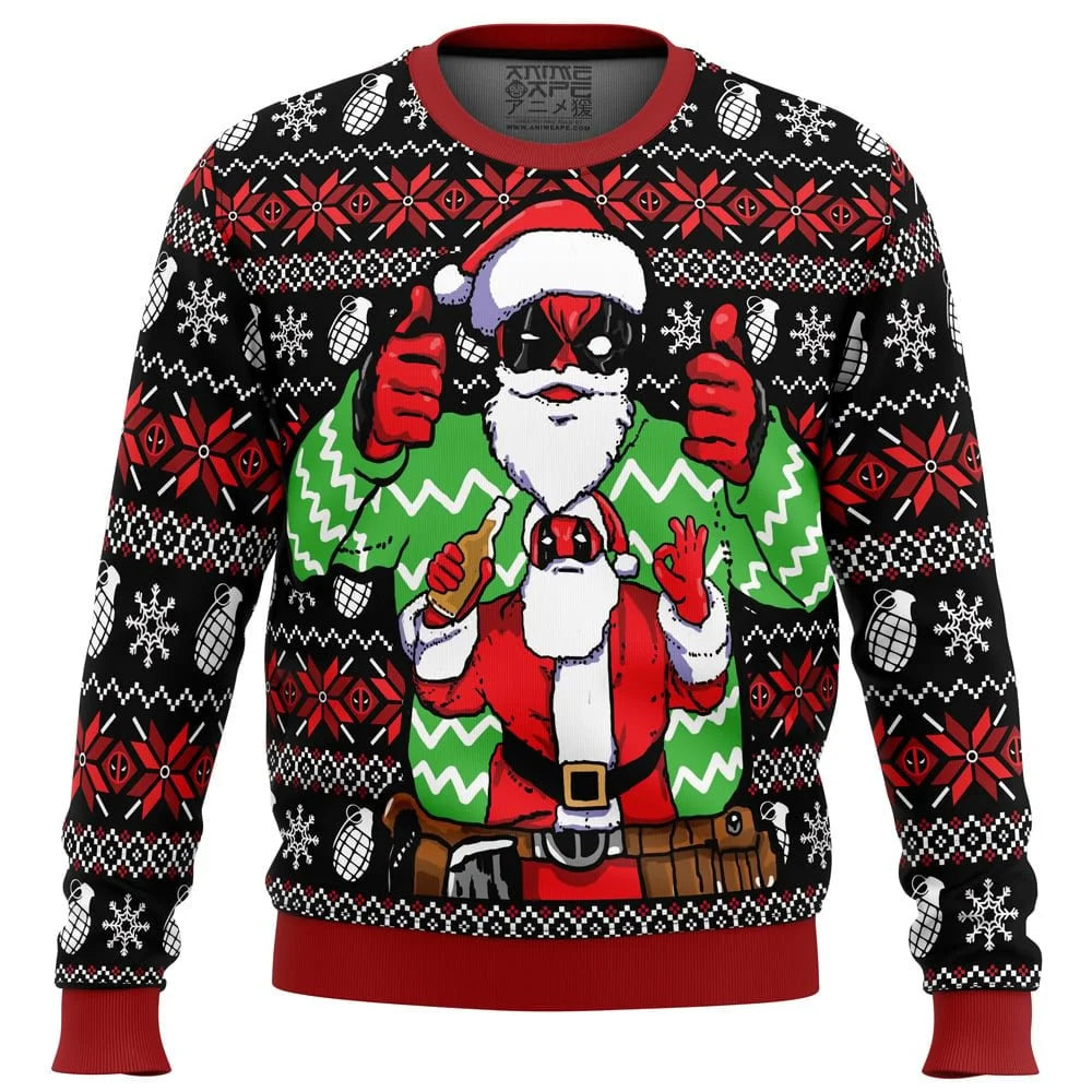 Christmas Men's Hoodie Captain America Boy Pullover 3D Printing Oversized Top Venom Men's Pullover Deadpool Marvel Mens Clothing