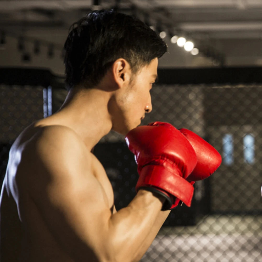 Adult Children Professional Boxing Training Glove Elastic Boxing Muay Thai Sanda Fighting Glove For Men And Women Kick PU Karate