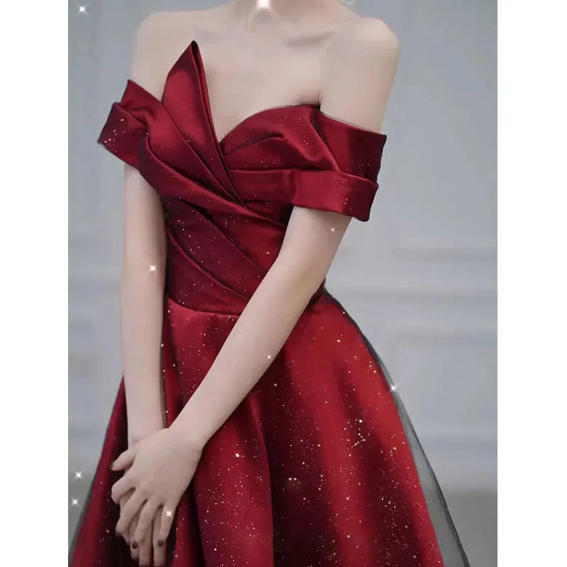 Vestido de satén para mujer