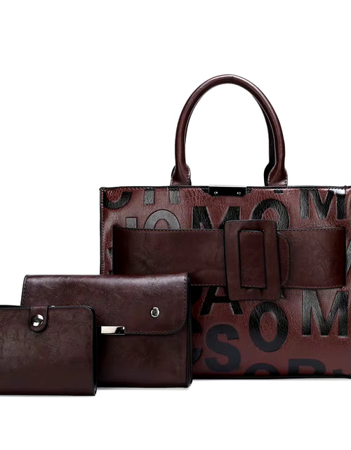 Load image into Gallery viewer, 3-Piece Set Ladies Handbag Luxury Brand Pu Leather Handbags Fashion Shoulder Crossbody Bags for Women 2023 New Tote Bag Bolsos
