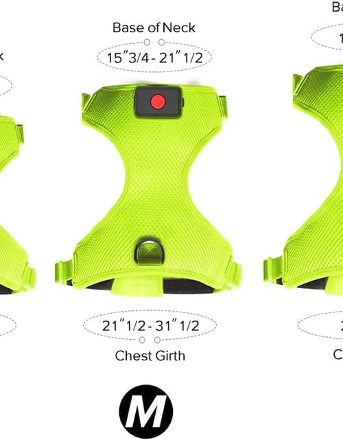 Cargar imagen en el visor de la galería, LED Dog Harness, Lighted up USB Rechargeable Pet Harness, Illuminated Reflective Glowing Dog Vest Adjustable Soft Padded No-Pull Suit for Small, Medium, Large Dogs (Green, S)
