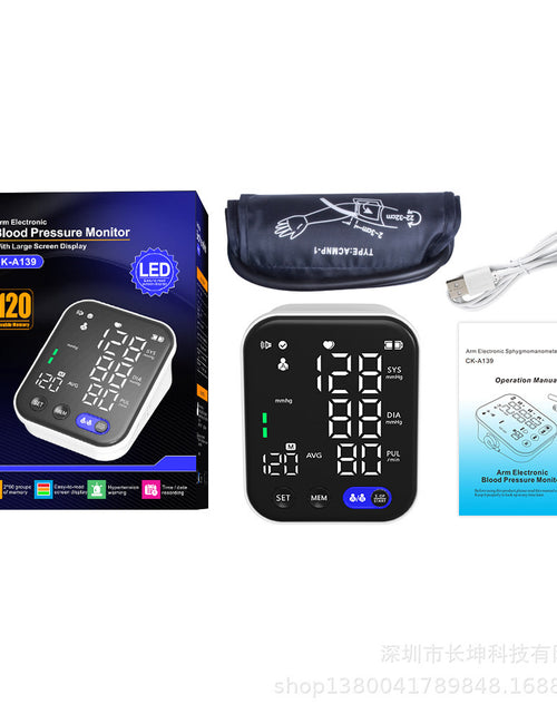 Load image into Gallery viewer, Electronic Blood Pressure Monitor Ultra Clear Large Screen Pulse Sphygmomanometer For Real-time Measurement Of Blood Pressure
