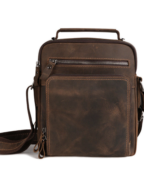 Load image into Gallery viewer, Casual Retro Large Capacity Leather Men&#39;s Bag
