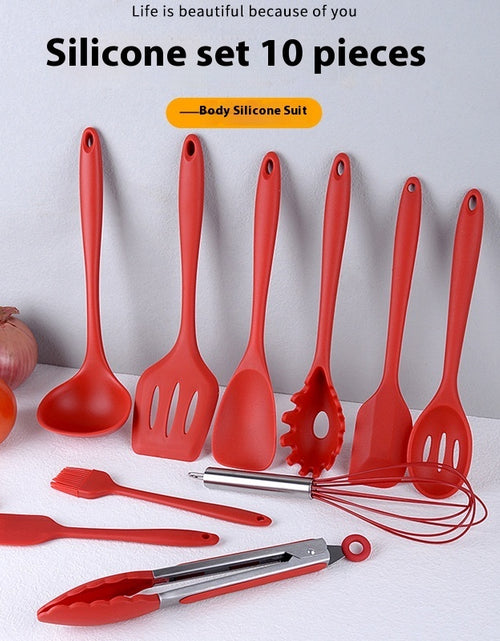 Load image into Gallery viewer, 10-piece Silicone Kitchenware Non-stick Cooking Spatula Set
