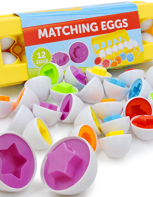 Bild in Galerie-Viewer laden, Baby-Lernen-Pädagogisches Spielzeug Smart Egg Toy Spiele Form Matching Sorter Spielzeug Montessori Eier Spielzeug für Kinder Kinder
