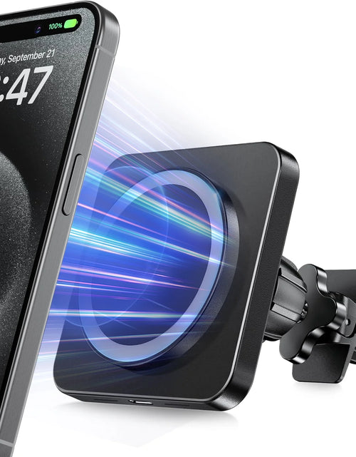 Load image into Gallery viewer, Magnetic Wireless Car Charger Mount -  Car Accessories Mag-Safe Charger, Car Phone Holder Mount for Iphone 16/15/14/13/12 Pro/Pro Max/Mini, Black
