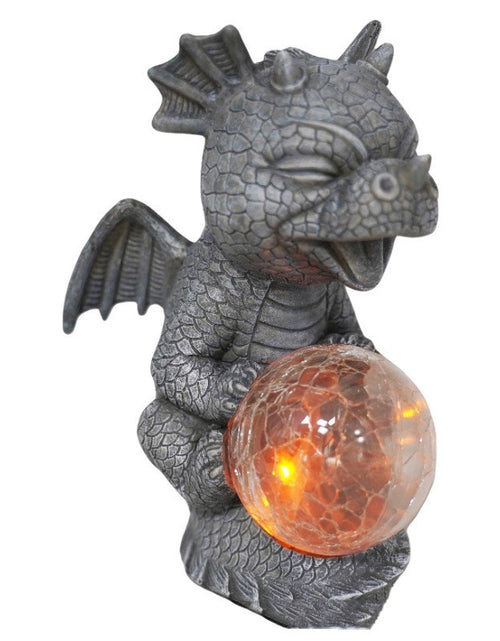 Load image into Gallery viewer, Wings Dragon Holding Light Solar Light-emitting Courtyard Outdoor Decoration
