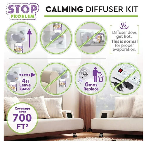 Load image into Gallery viewer, Cat Calming Diffuser &amp; Pet Anti Anxiety Products Feline Calm Pheromones Plug In
